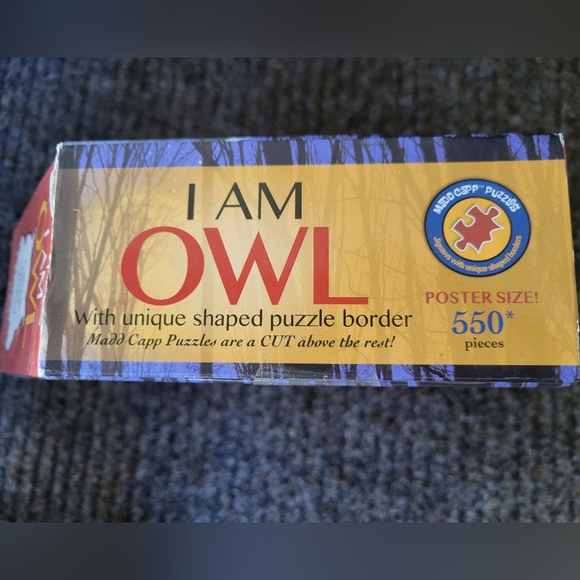 BRAND NEW โI Am Owlโ Head Shaped Jigsaw Puzzle By MaddCapp Puzzles 550 Pieces - Picture 4 of 5